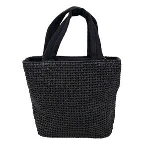 Mondani New York Black Braided Handbag